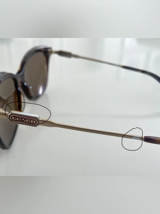 Coach HC8305 512083 Havana UV Polarized Sunglasses in Dark Tortoise with Case - Picture 13 of 14